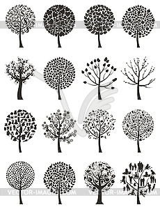 Wood tree - vector clipart