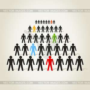 Толпы людей - изображение в векторе
