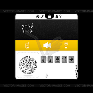 Musical site - vector clipart