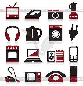 Home appliances - vector clipart