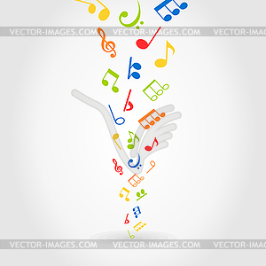 Abstract music - vector clip art