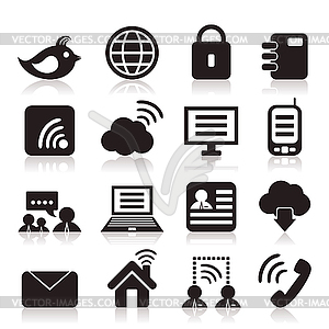 Communication icons - vector image