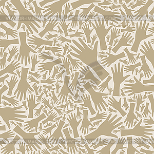 Hand background - vector clipart