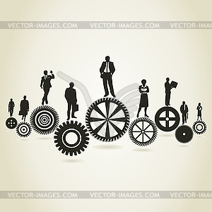 Business gear wheel - vector clip art