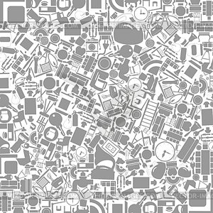 Furniture background - white & black vector clipart