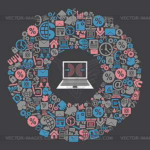 Laptop - vector clipart