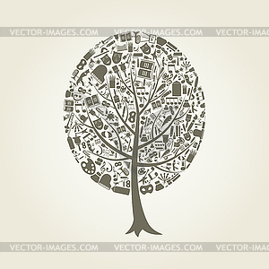 Tree art - vector image