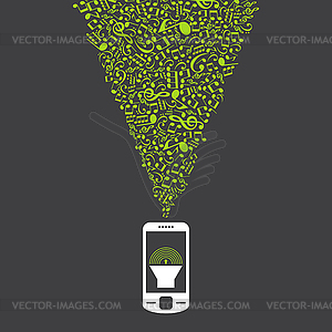 Telephone - vector image