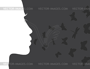 Breath of butterfly - vector clipart