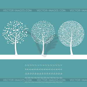 Musical tree - vector image