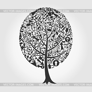 Tree arrow - vector image