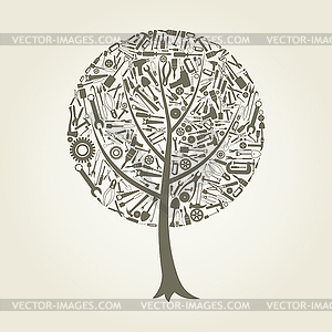 Tree tool - vector image