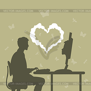 Acquaintance Internet - vector clipart