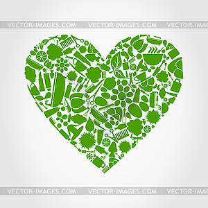 Heart spa - vector clipart / vector image