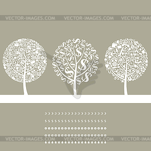 Tree business - vector clip art