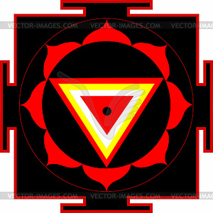 Shri Kali-Yantra - vector clipart
