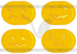 Halloween pumpkins - vector clipart