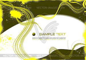 Grunge abstract yellow background. - vector clipart / vector image