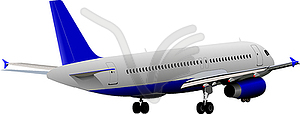 Airplane on air - vector image