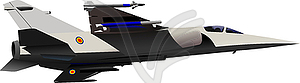 Combat aircraft - vector clipart