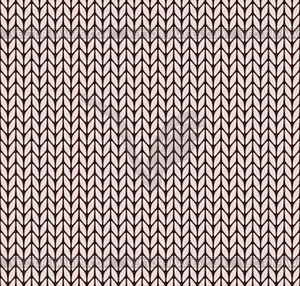 Seamless knitted pattern - vector clipart