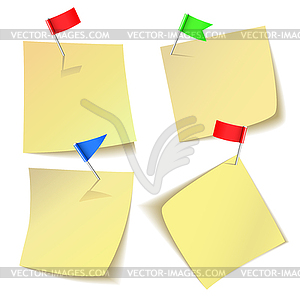 Sticky notes - vector image