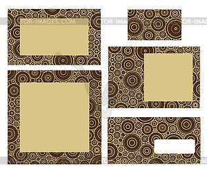 Card templates - vector clipart