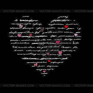 Heart . Love. background - vector image