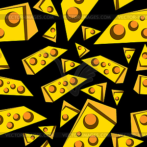 Cheese seamless - vector image