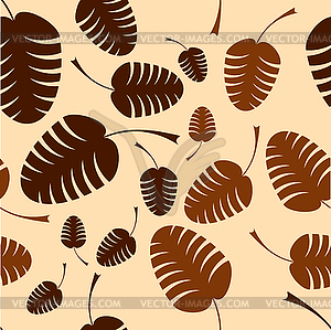 Floral seamless background - vector clipart