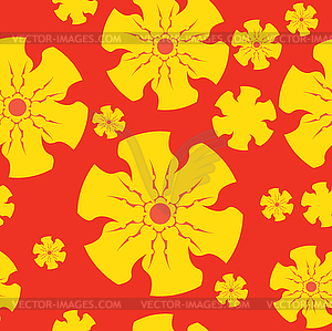 Floral seamless background pattern - vector clipart