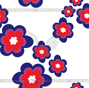 Floral seamless background - vector image