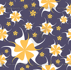 Floral seamless background - vector clipart