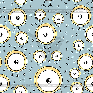 Chicken  - seamless pattern - vector image