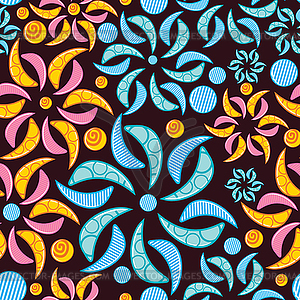 Decorative elements - seamless pattern - vector clipart