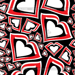 Valentine day - seamless pattern - royalty-free vector clipart