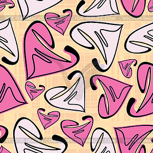 Valentine day - seamless pattern - vector image