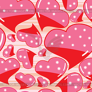 Valentine day - seamless pattern - vector clip art