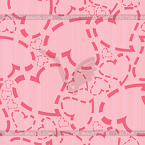 Valentine day - seamless pattern - vector clipart