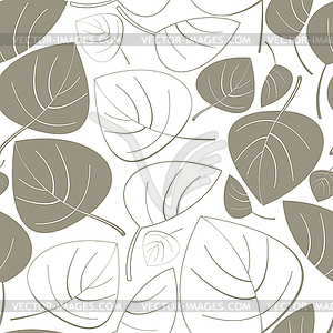 Leaves - seamless pattern - vector image