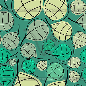 Leaves - seamless pattern - vector clip art