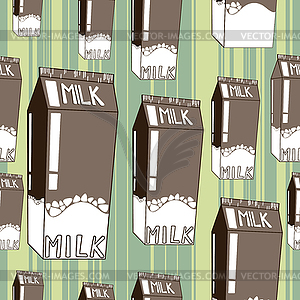 Chocolate milk seamless - vector clip art