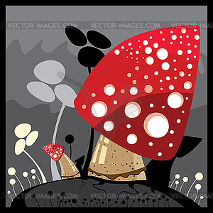 Mushroom - vector EPS clipart