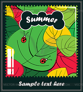 Summer season - vector clip art