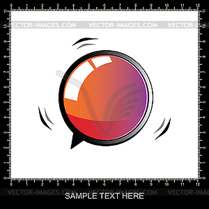 3D chat and thought bubble - vector image