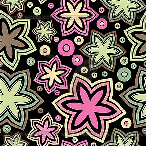 Floral seamless pattern - vector clipart