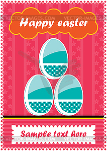 Easter postcard  - vector clip art