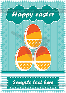 Easter postcard  - vector clipart / vector image