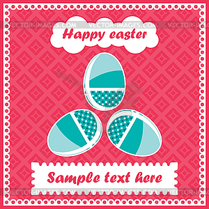 Easter postcard  - vector image