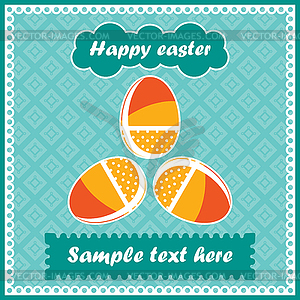 Easter postcard  - vector image